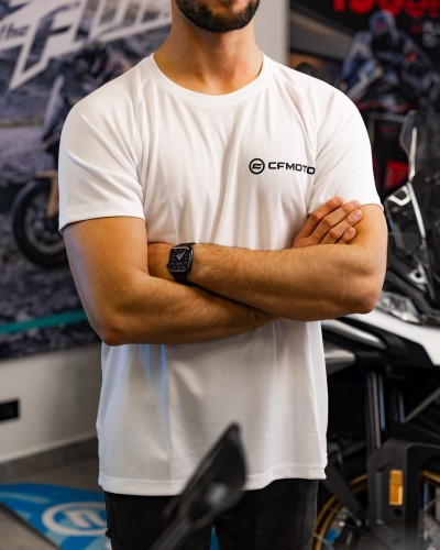 Przejdź do produktu TSHIRT TECHNICZNY CFMOTO biały