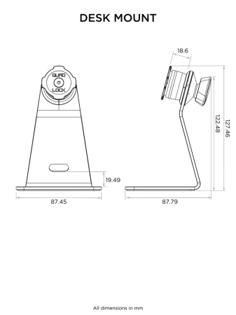Uchwyt biurkowy Quad Lock® - V2