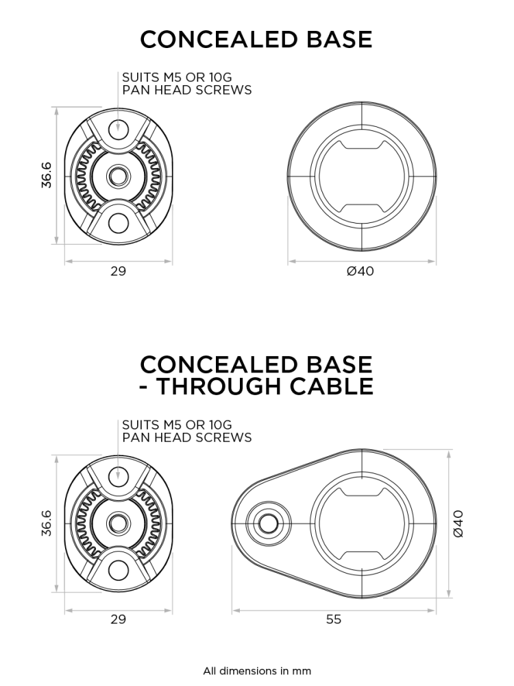 Mała podstawa Quad Lock® 360